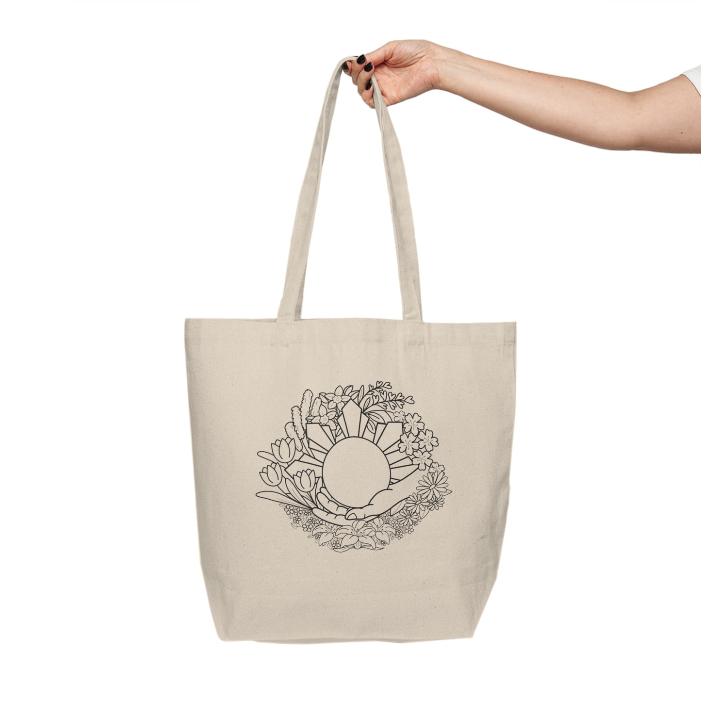 For Those We Hold (Outline Version) - Canvas Shopping Tote