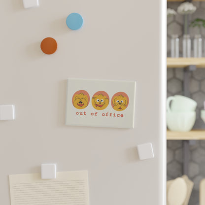 Out of Office Rectangle Button Magnet