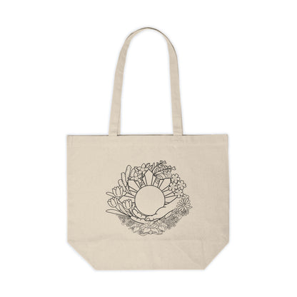 For Those We Hold (Outline Version) - Canvas Shopping Tote