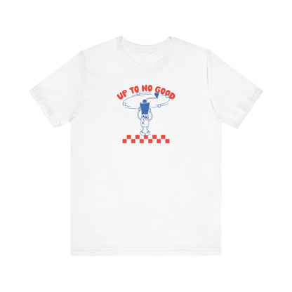 Grinder Goes Round and Round Adult T-Shirt (White)