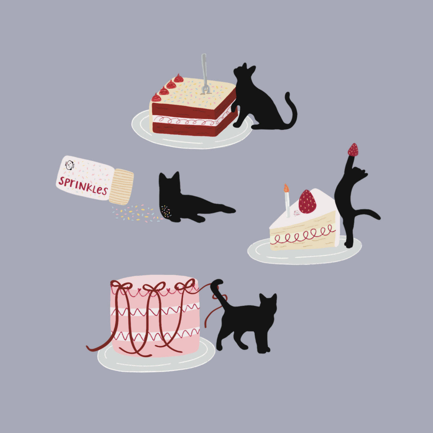 Cats & Cake Tough Case for iPhone®