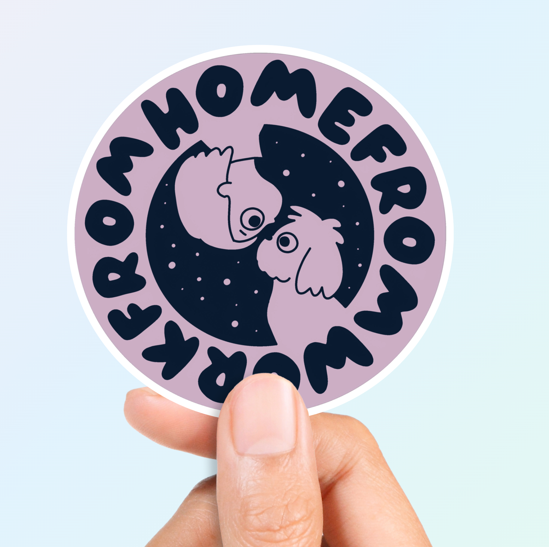 Work From Home Vinyl Sticker
