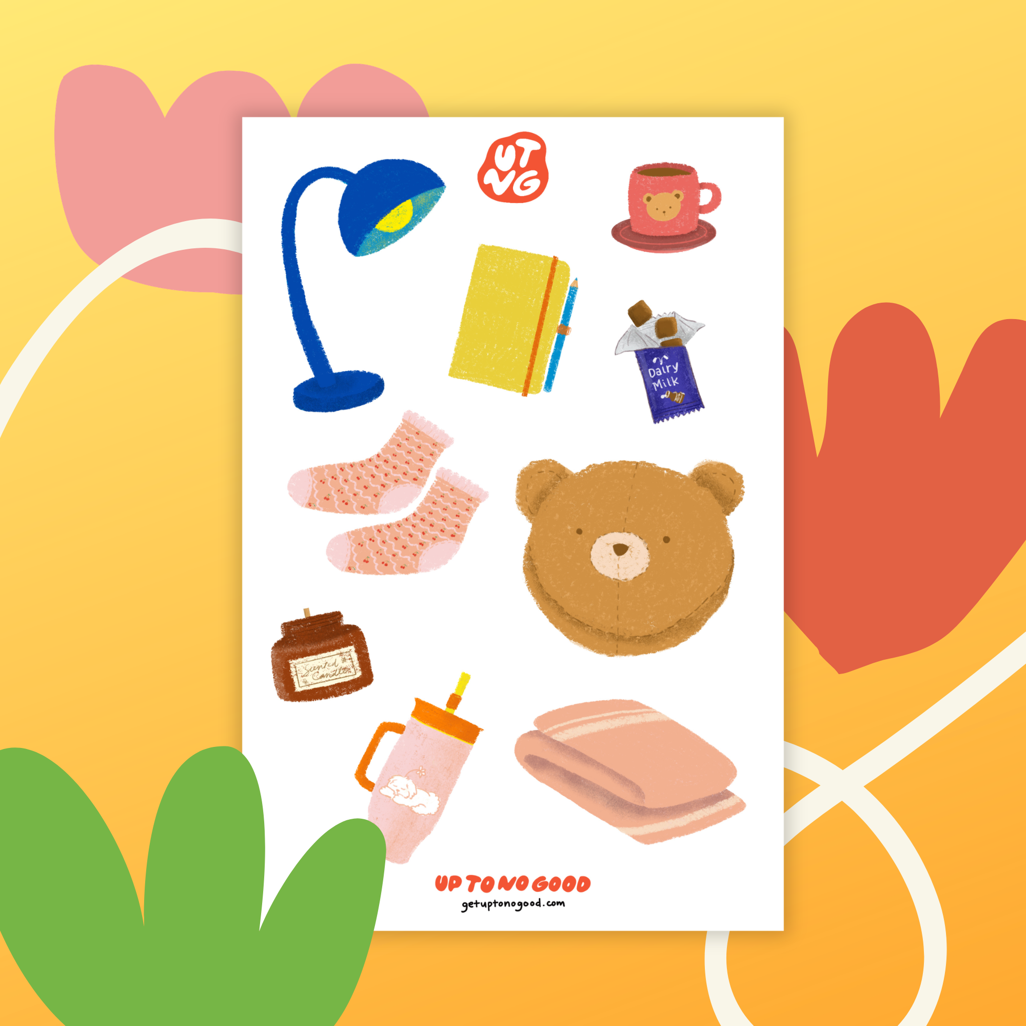 Stay Home Club Sticker Sheet